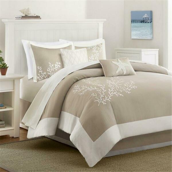 Harbor House Cotton Jacquard 6pcs Comforter Set with Embroidery - Cal King, 6PK HH10-1547